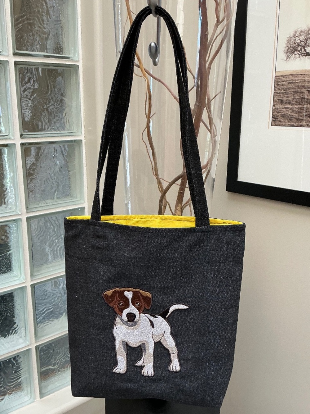 Tote Bag Jack Russell, Made in Canada, Dog Tote